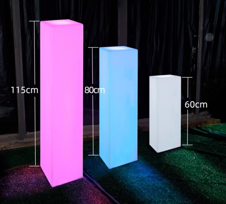 Светильник Колонна 30х30  питание от АКБ, RGB
